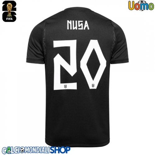 Maglie da calcio Norvegia Antonio Nusa #20 Seconda Maglia Mondiali 2026  Manica Corta